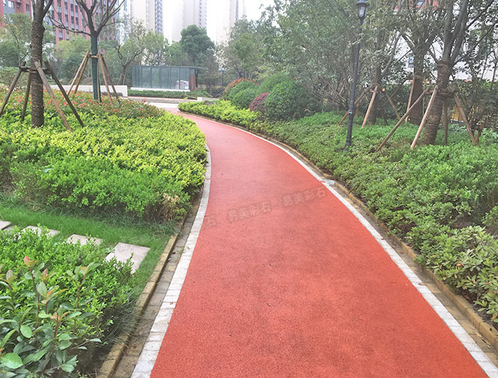 小區園路透水羞羞视频观看地麵展示